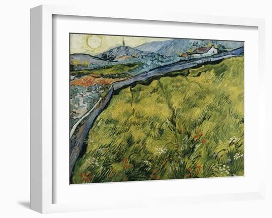 Field at Sunrise, 1890-Vincent van Gogh-Framed Giclee Print