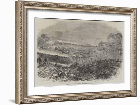 Field-Day and Sham Fight of Volunteers on Hampstead Heath-null-Framed Giclee Print
