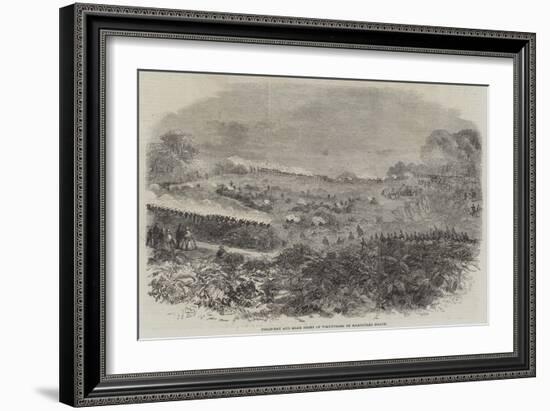 Field-Day and Sham Fight of Volunteers on Hampstead Heath-null-Framed Giclee Print