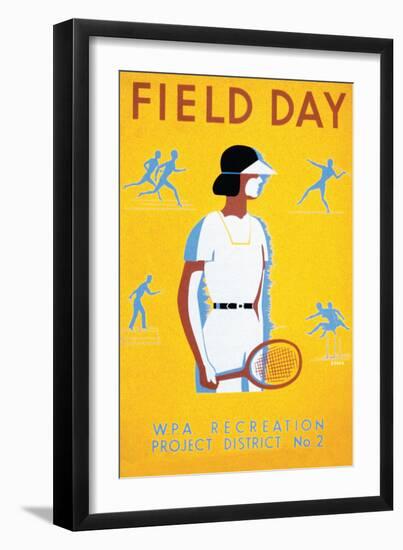 Field Day-null-Framed Art Print