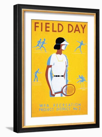 Field Day-null-Framed Art Print