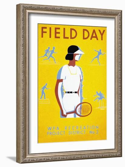 Field Day-null-Framed Art Print