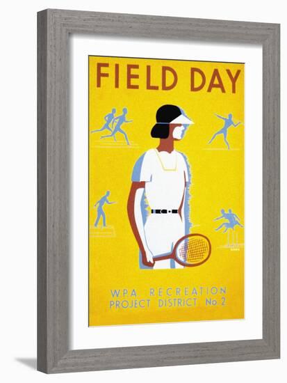 Field Day-null-Framed Art Print