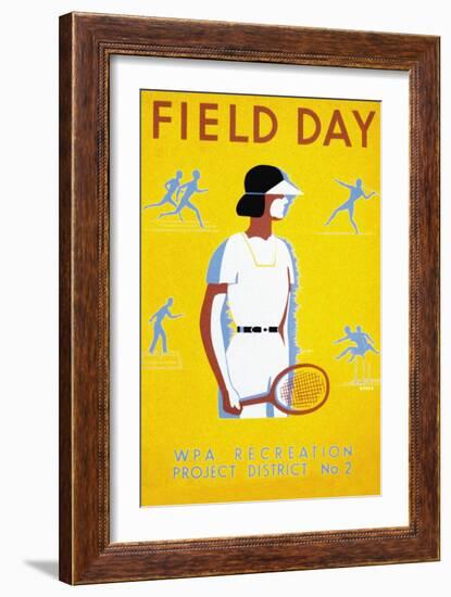 Field Day-null-Framed Art Print