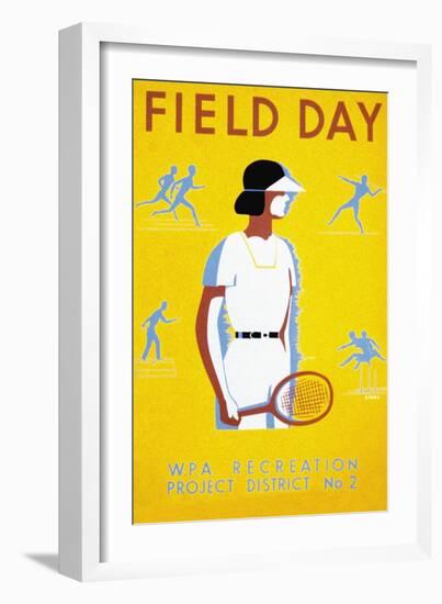 Field Day-null-Framed Art Print