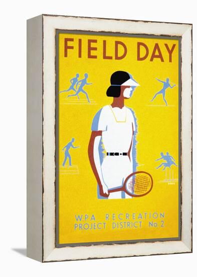 Field Day-null-Framed Stretched Canvas