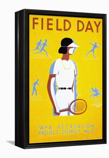 Field Day-null-Framed Stretched Canvas