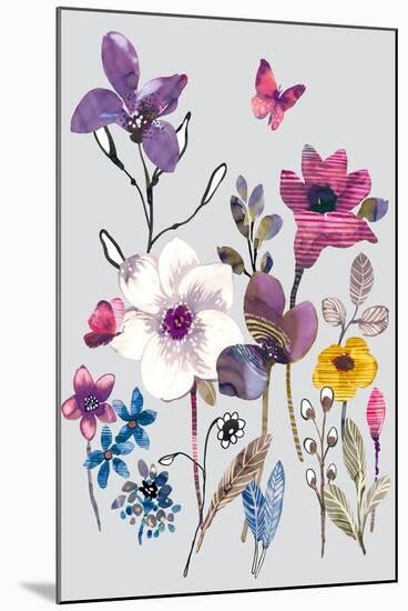 Field Flowers II-Sandra Jacobs-Mounted Art Print