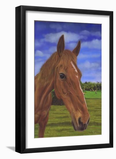 Field Horse-Karie-Ann Cooper-Framed Giclee Print