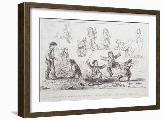 Field Lane Ragged School, London, 1853-William Dickes-Framed Giclee Print