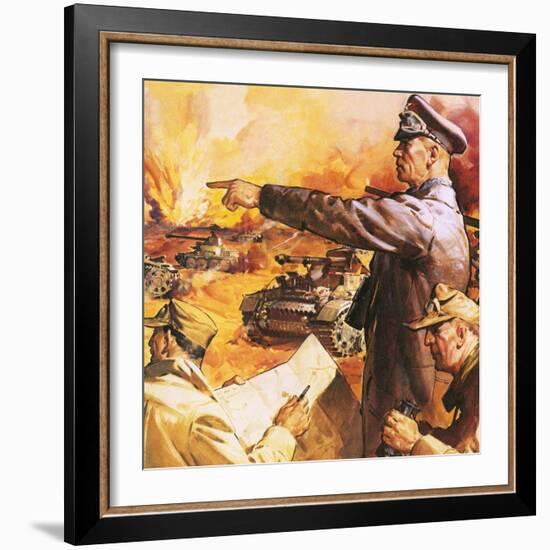 Field Marshal Rommel-English School-Framed Giclee Print