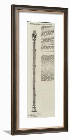 Field-Marshal's Baton for Lord Raglan-null-Framed Giclee Print
