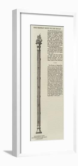 Field-Marshal's Baton for Lord Raglan-null-Framed Giclee Print