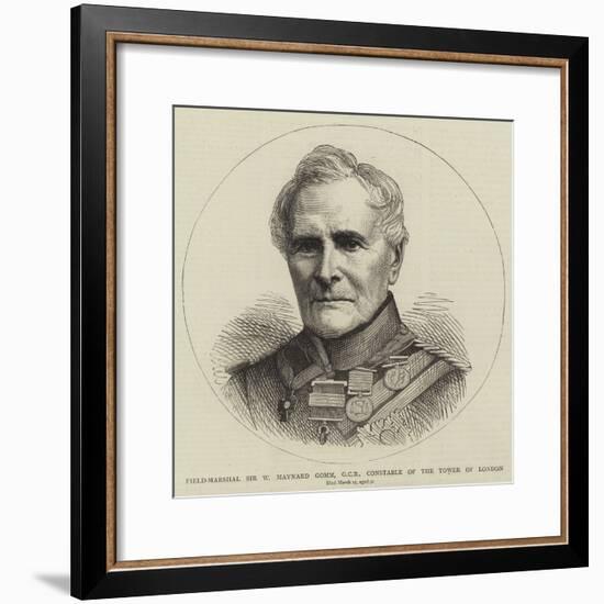 Field-Marshal Sir W Maynard Gomm, Gcb, Constable of the Tower of London-null-Framed Giclee Print