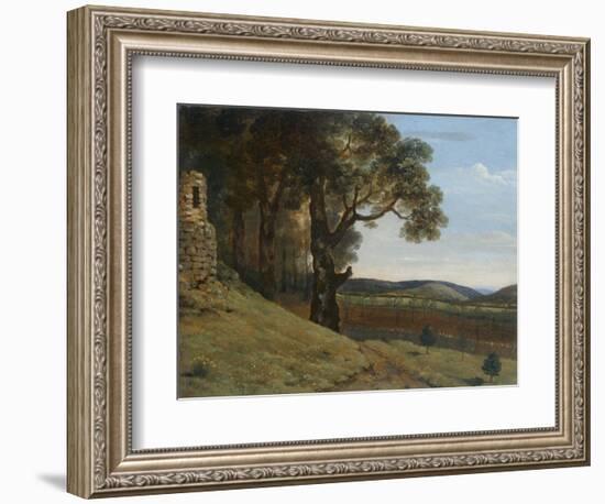 Field near Pencerrig, 1776 (Oil on Paper)-Thomas Jones-Framed Giclee Print