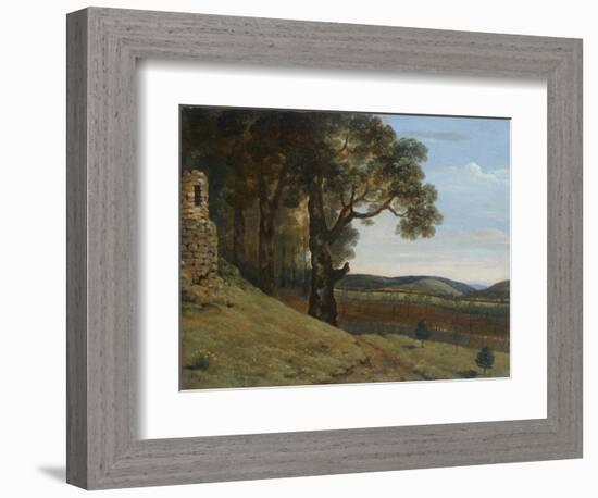 Field near Pencerrig, 1776 (Oil on Paper)-Thomas Jones-Framed Giclee Print