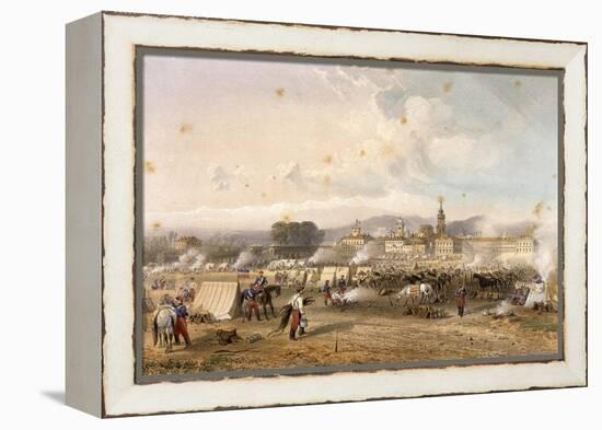 Field of African Hunters in Novara in 1859-Carlo Dolci-Framed Premier Image Canvas