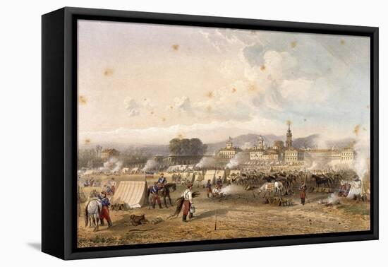 Field of African Hunters in Novara in 1859-Carlo Dolci-Framed Premier Image Canvas