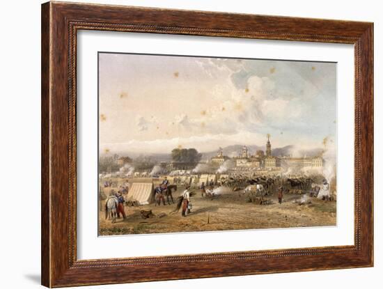 Field of African Hunters in Novara in 1859-Carlo Dolci-Framed Giclee Print