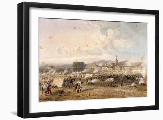 Field of African Hunters in Novara in 1859-Carlo Dolci-Framed Giclee Print