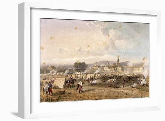 Field of African Hunters in Novara in 1859-Carlo Dolci-Framed Giclee Print