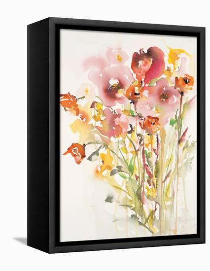 Field of Bloom 1-Karin Johannesson-Framed Stretched Canvas