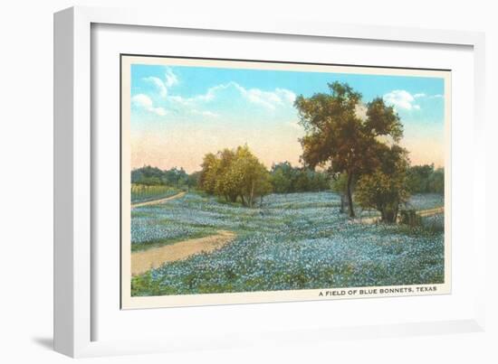 Field of Bluebonnets, Texas-null-Framed Art Print