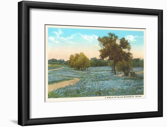 Field of Bluebonnets, Texas-null-Framed Art Print