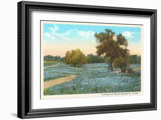 Field of Bluebonnets, Texas-null-Framed Art Print