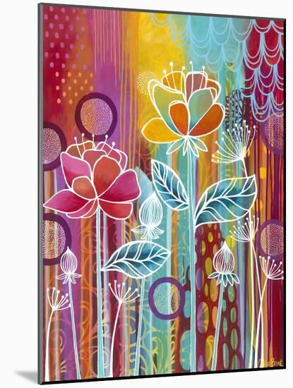 Field of Flowers-Carla Bank-Mounted Giclee Print