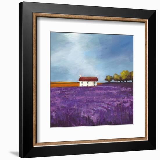 Field of Lavender (Right Detail)-Philip Bloom-Framed Art Print