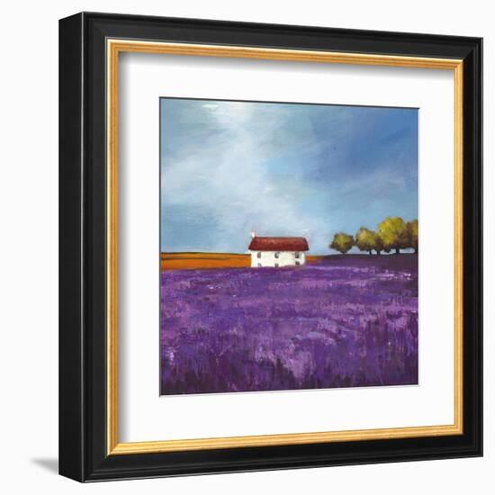 Field of Lavender (Right Detail)-Philip Bloom-Framed Art Print