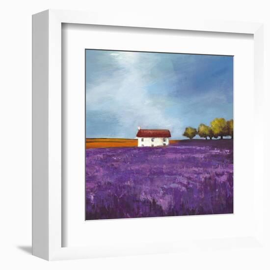 Field of Lavender (Right Detail)-Philip Bloom-Framed Art Print