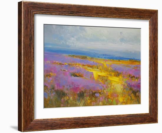 Field of Lavenders 2-Vahe Yeremyan-Framed Art Print