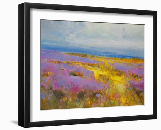 Field of Lavenders 2-Vahe Yeremyan-Framed Art Print