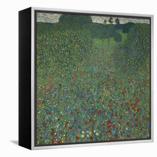 Field of Poppies, 1907-Gustav Klimt-Framed Premier Image Canvas