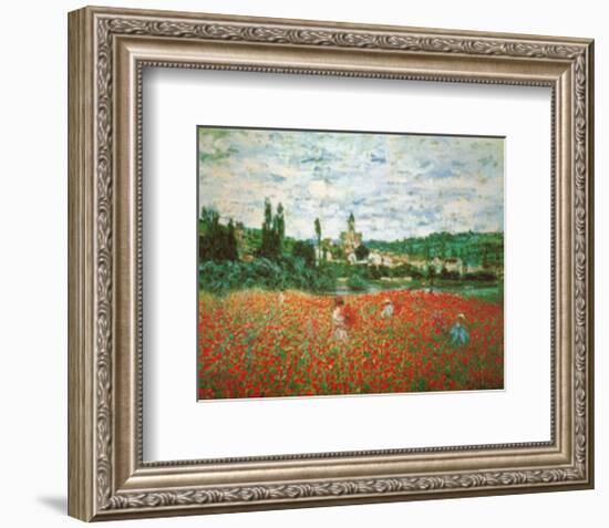 Field of Poppies at Giverny-Claude Monet-Framed Art Print