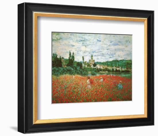 Field of Poppies at Giverny-Claude Monet-Framed Art Print