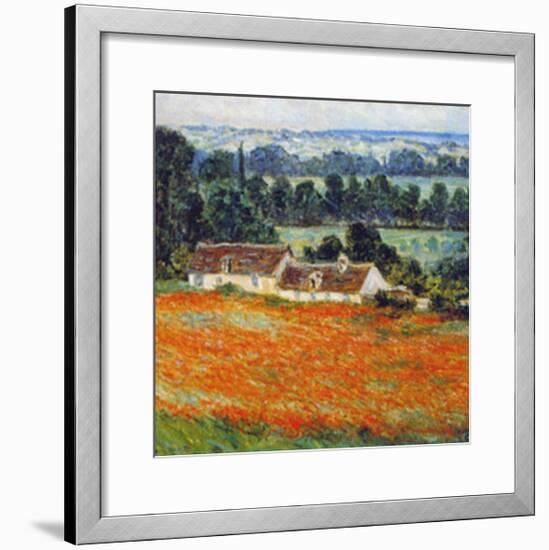 Field of Poppies at Giverny-Claude Monet-Framed Art Print