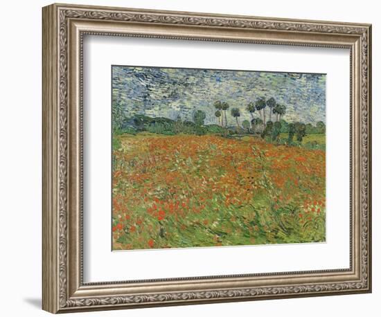 Field of Poppies, Auvers-Sur-Oise, 1890-Vincent van Gogh-Framed Giclee Print