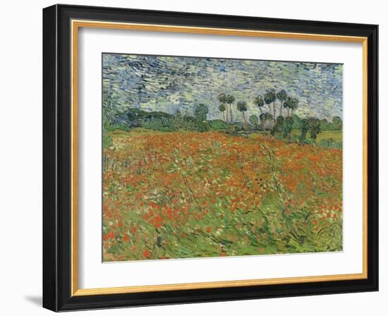 Field of Poppies, Auvers-Sur-Oise, 1890-Vincent van Gogh-Framed Giclee Print