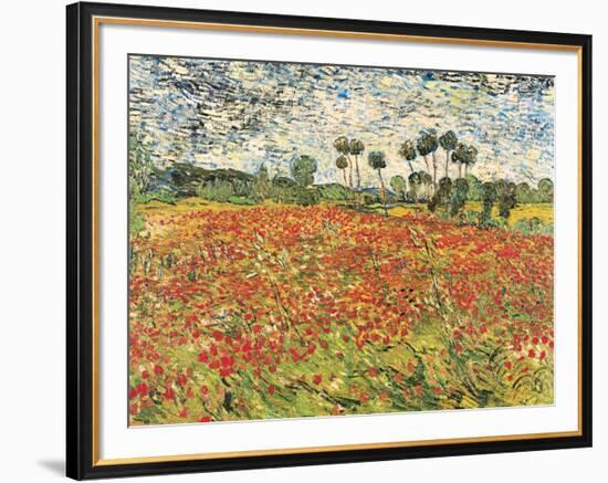 Field of Poppies, Auvers-Sur-Oise, c.1890-Vincent van Gogh-Framed Art Print