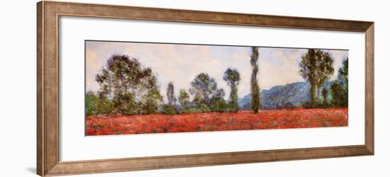 Field of Poppies (detail)-Claude Monet-Framed Art Print