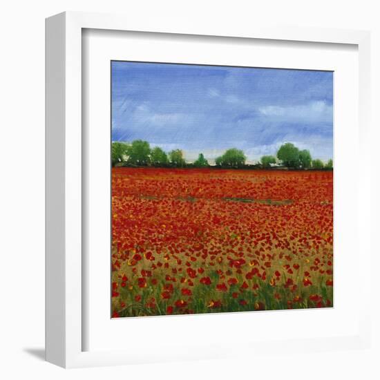 Field of Poppies I-Tim OToole-Framed Art Print