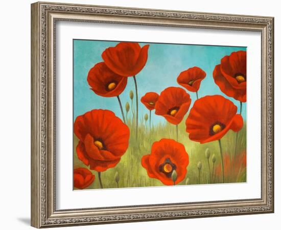 Field of Poppies II-Vivien Rhyan-Framed Art Print