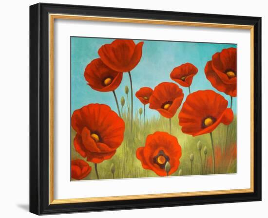 Field of Poppies II-Vivien Rhyan-Framed Art Print