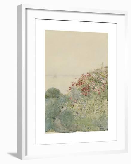 Field of Poppies, Isles of Shaols-Frederick Childe Hassam-Framed Premium Giclee Print