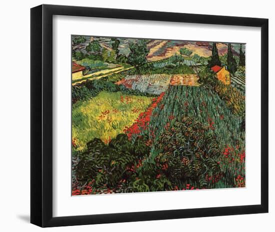 Field of Poppies, Saint-Remy, c.1889-Vincent van Gogh-Framed Art Print