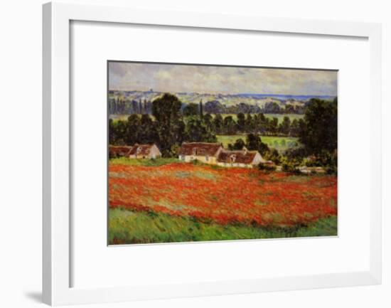 Field of Poppies-Claude Monet-Framed Art Print