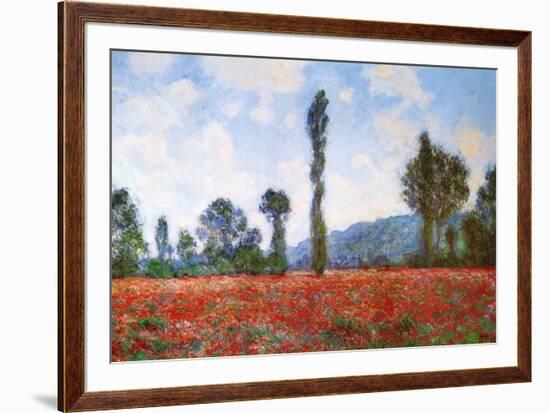 Field of Poppies-Claude Monet-Framed Art Print